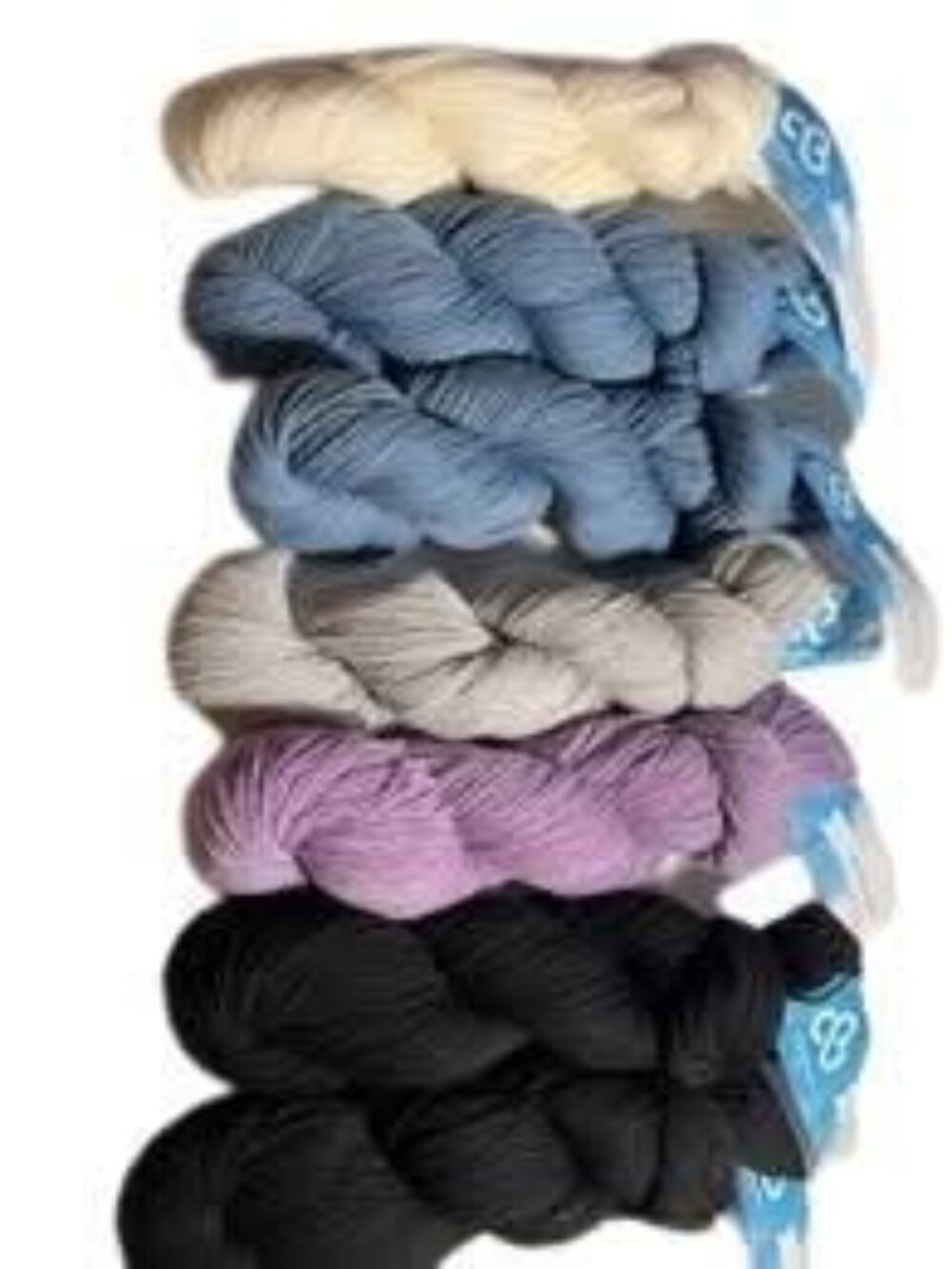Fox Paws Scarf Knitting Kit + cloudborn Highland Sport Yarn 7 Skeins #611